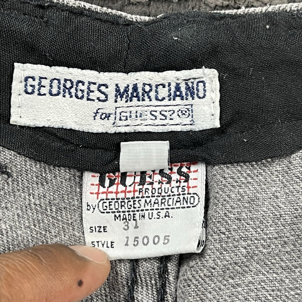 Vintage Guess Jeans by Georges Marciano Men's 28x28 Jeans USA Gray Button Fly - Picture 4 of 10